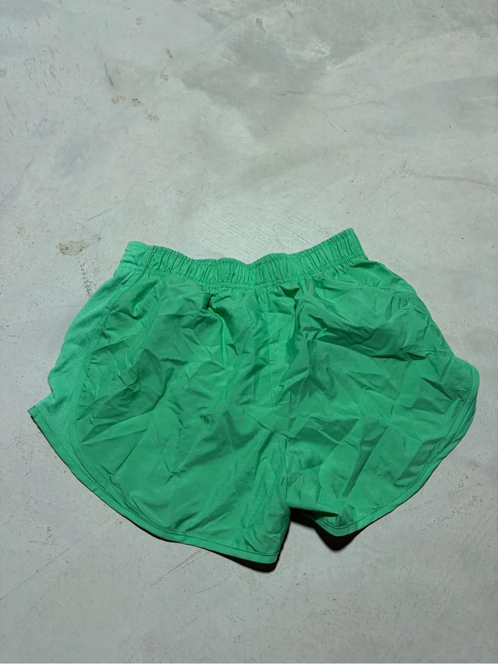 Nike Women's Bright Green Athletic Running Shorts small